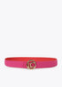 Cinturon LOLA CASADEMUNT reversible LC ROJO-ROSA