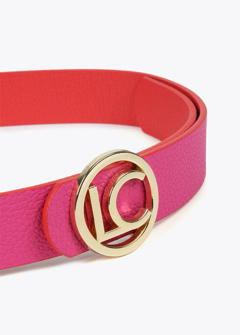 Cinturon LOLA CASADEMUNT reversible LC ROJO-ROSA