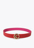 Cinturon LOLA CASADEMUNT reversible LC ROJO-ROSA