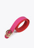 Cinturon LOLA CASADEMUNT reversible LC ROJO-ROSA