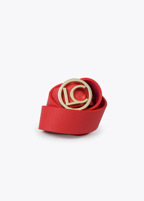 Cinturon LOLA CASADEMUNT reversible LC ROJO-ROSA