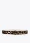 Cinturon reversible LOLA CASADEMUNT animal print LC NEGRO- MARRON