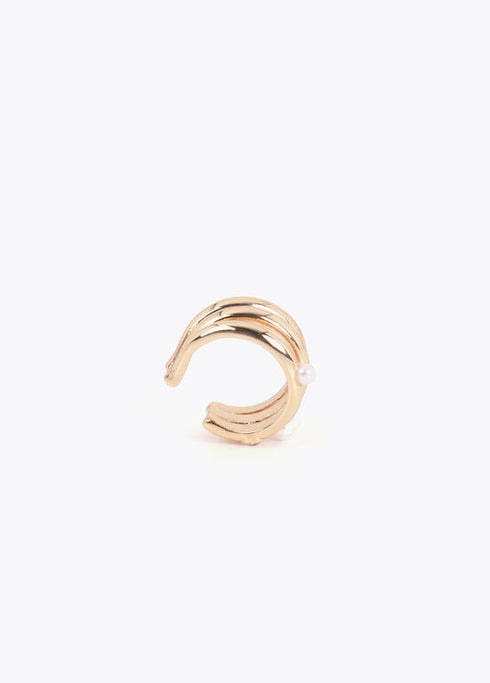 Ear Cuff Combinado Perlas y Cristales Lola Casademunt