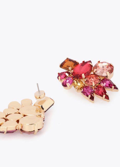 Maxi Pendientes Joya Cristales Multicolor Lola Casademunt
