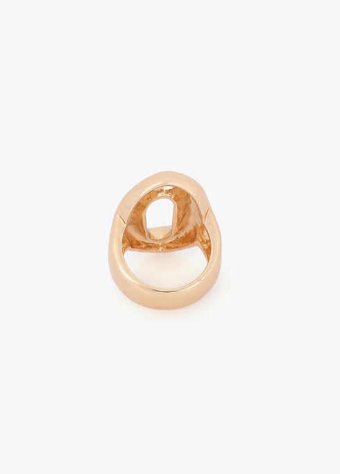 Anillo Metálico Eslabon Relieve Lola Casademunt