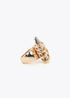 Anillo Maxi Cristal con Detalle Metálico Lola Casademunt