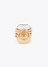 Anillo Maxi Cristal con Detalle Metálico Lola Casademunt