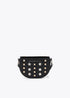 Bandolera bag con tachas oro y plata NEGRO