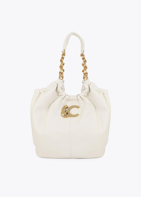 Shopper LC animal con detalle cadena CRUDO