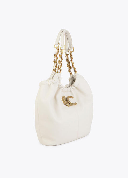 Shopper LC animal con detalle cadena CRUDO