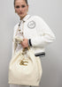 Shopper LC animal con detalle cadena CRUDO