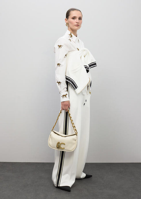 Bolso LC animal con detalle cadena CRUDO