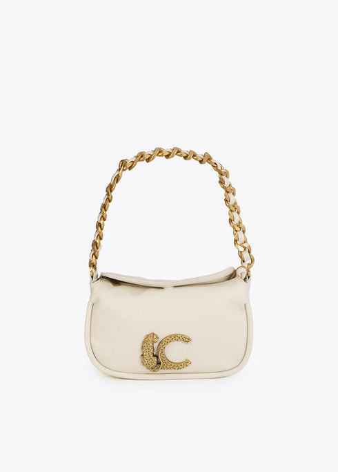 Bolso LC animal con detalle cadena CRUDO