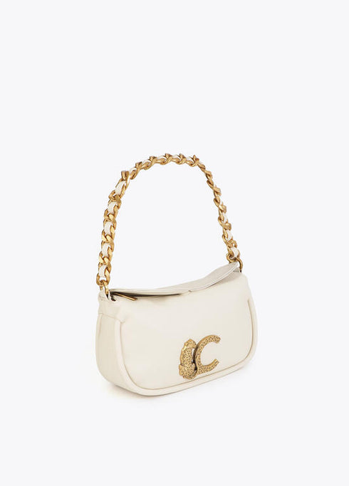 Bolso LC animal con detalle cadena CRUDO