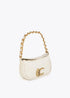 Bolso LC animal con detalle cadena CRUDO