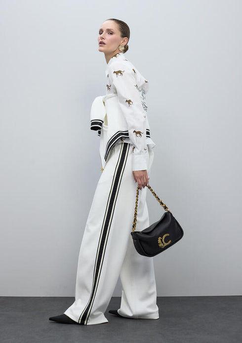 Bolso LC animal con detalle cadena NEGRO