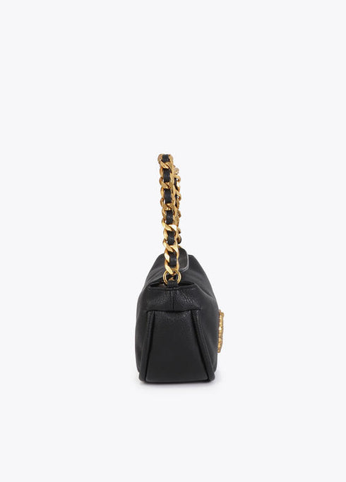 Bolso LC animal con detalle cadena NEGRO