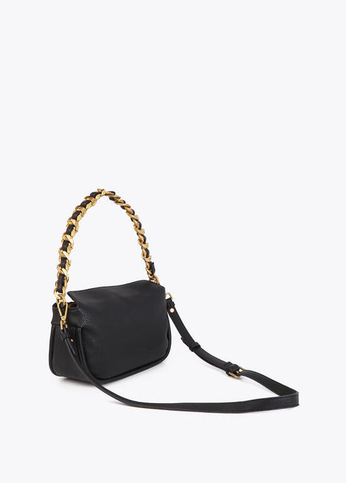 Bolso LC animal con detalle cadena NEGRO