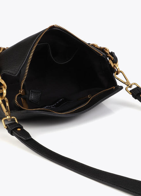 Bolso LC animal con detalle cadena NEGRO