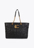 Shopper pespunte logo NEGRO