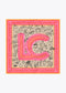 Pañuelo satinado con diferentes motivos y logo LC NEGRO-MULTICOLO