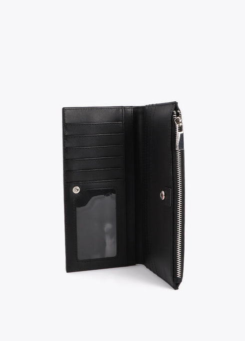 Cartera con tachas oro y plata NEGRO