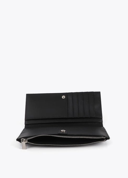 Cartera con tachas oro y plata NEGRO