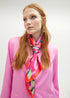 Pañuelo satinado flores tropicales ROSA - MULTICOLOR LOLA CASADEMUNT