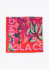 Pañuelo satinado flores tropicales ROSA - MULTICOLOR LOLA CASADEMUNT