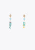 Pendientes Irregulares con Peces Multicolor