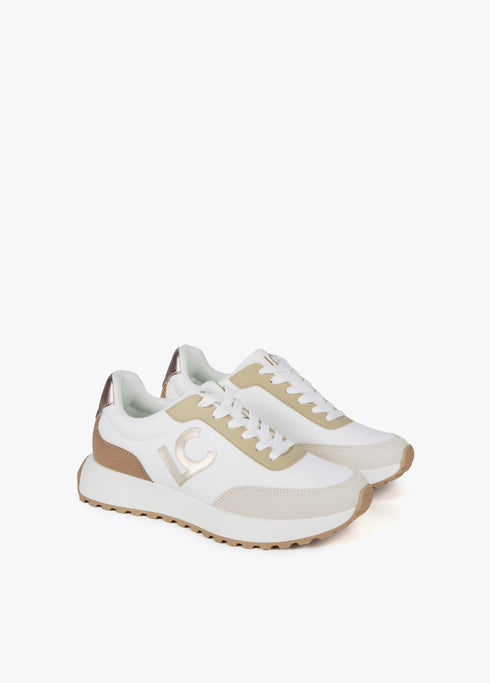 Deportiva con plataforma detalle color BLANCO - METAL LOLA CASADEMUNT