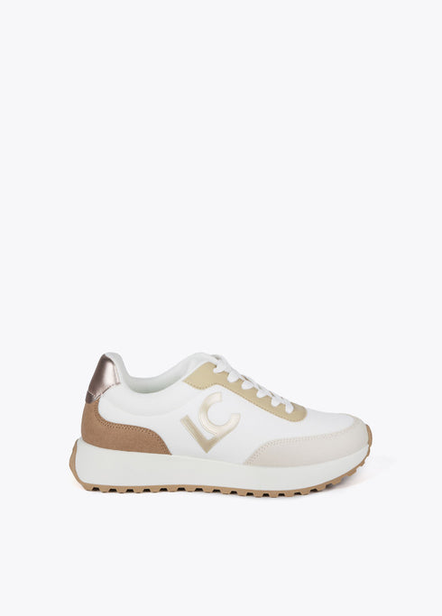 Deportiva con plataforma detalle color BLANCO - METAL LOLA CASADEMUNT