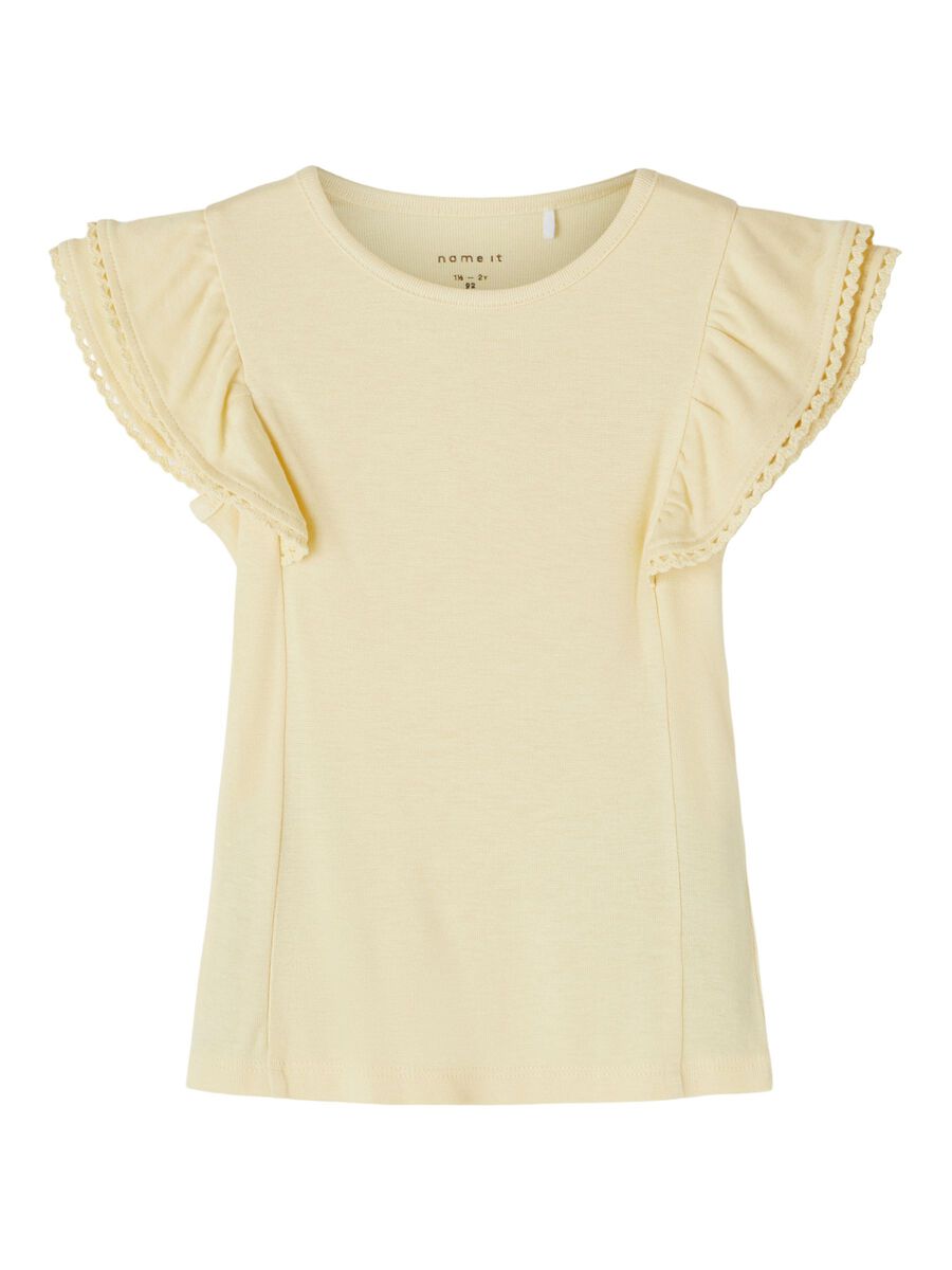 Camiseta Volantes Amarillo Niña – Lola Detalles - Tienda Online