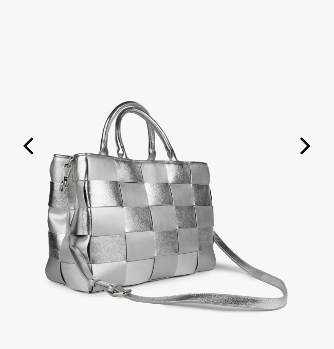 Shopper Lola Casademunt trenzado plata