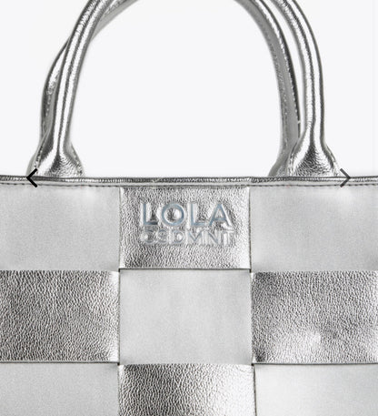 Shopper Lola Casademunt trenzado plata