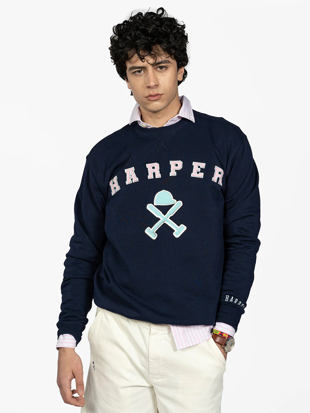 Sudadera H&N Retro Marino