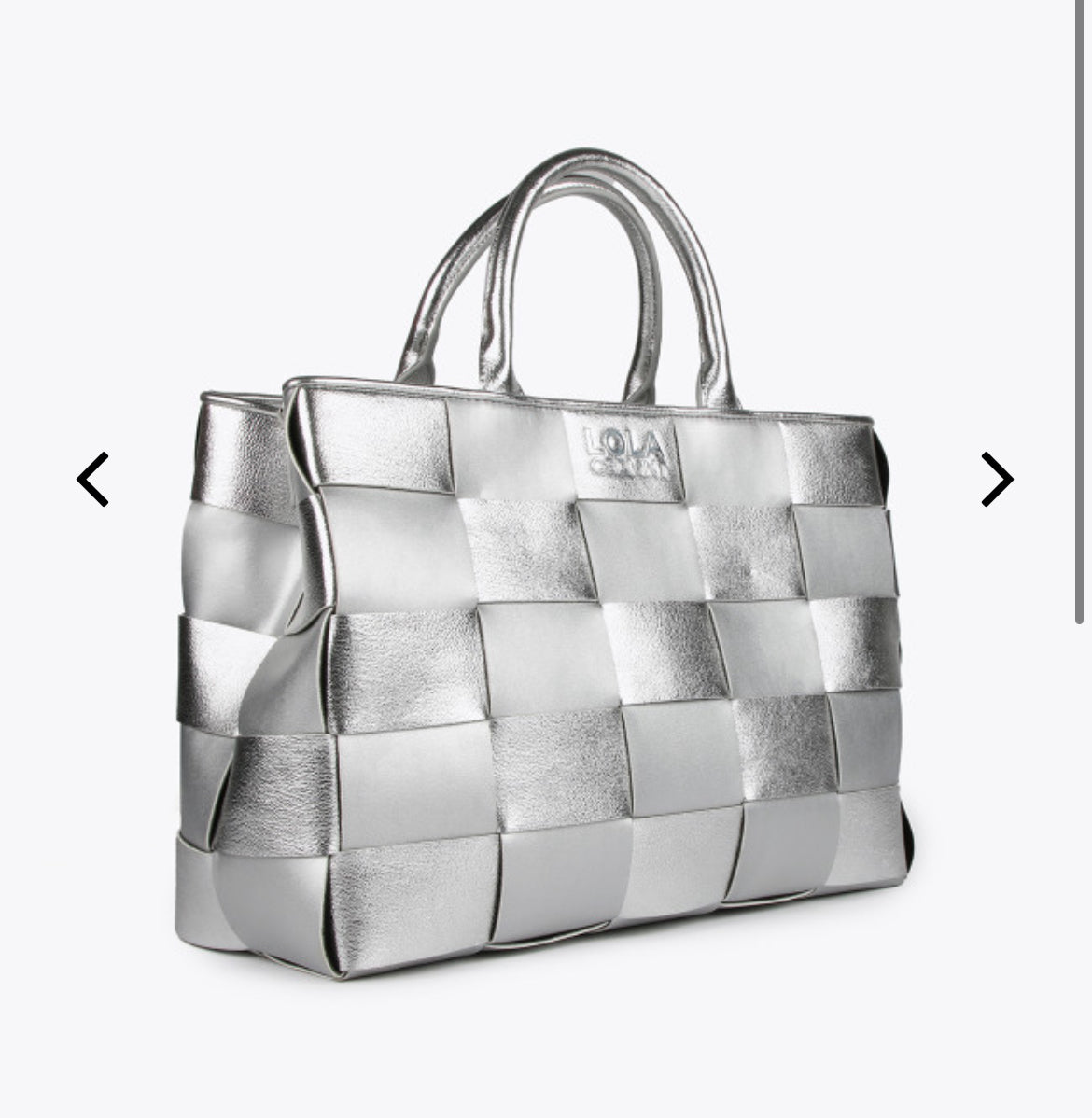 Shopper Lola Casademunt trenzado plata