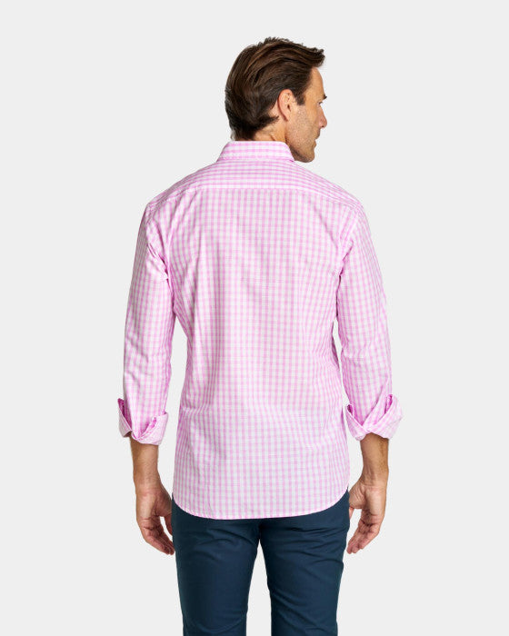 Camisa SPG Cuadros rosa Cutway