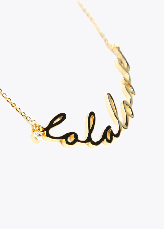 Collar cadena lola love manuscrito essencial DORADO