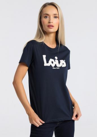Camiseta Lois Logo Marino