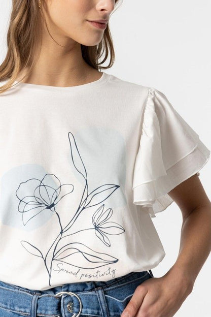Camiseta oasis flores