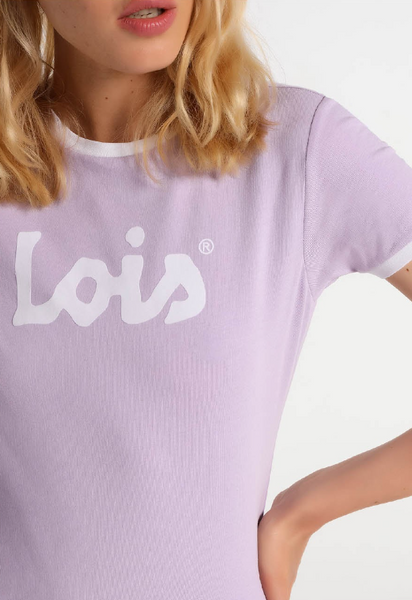 Camiseta Lois Basic. Malva