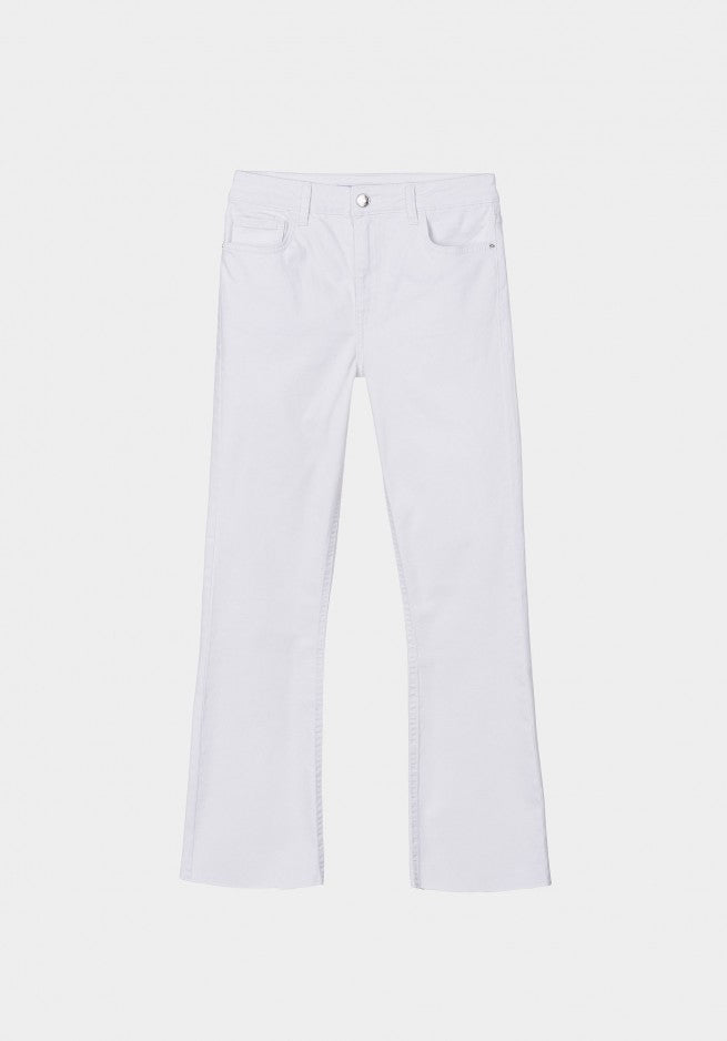 Jeans Cropped Blanco