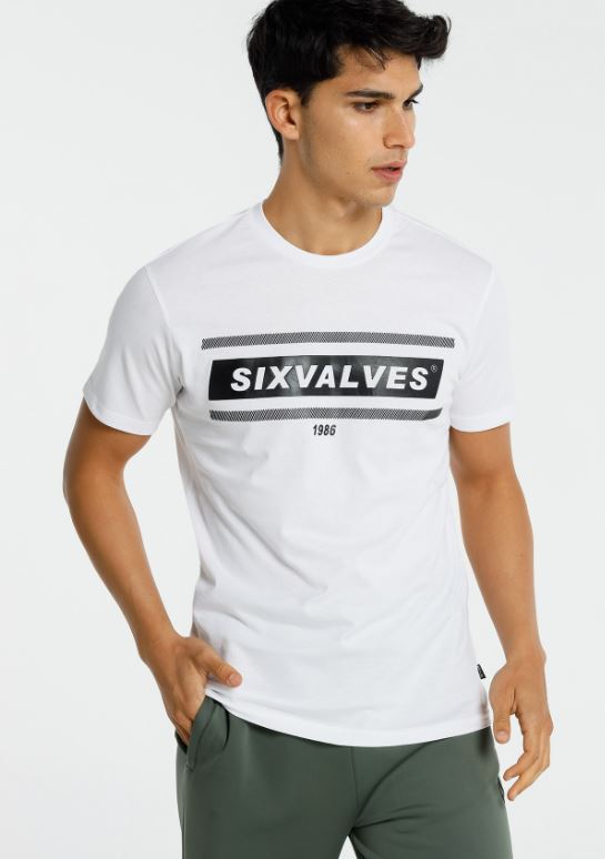 Camiseta SixV. Blanca
