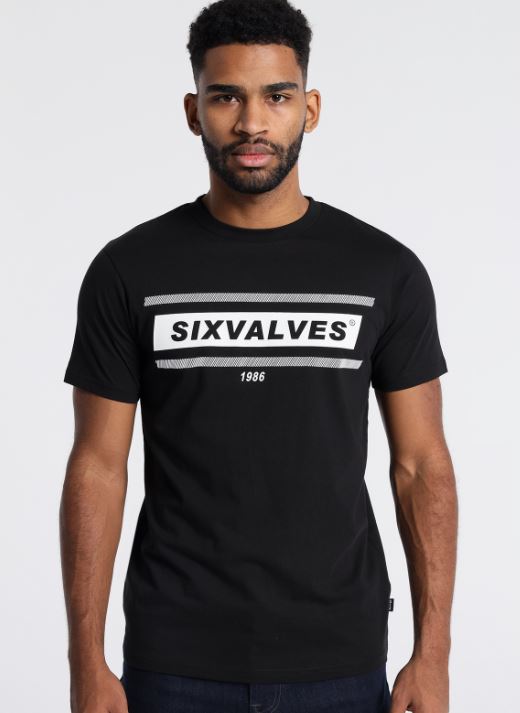 Camiseta SixV. Negra