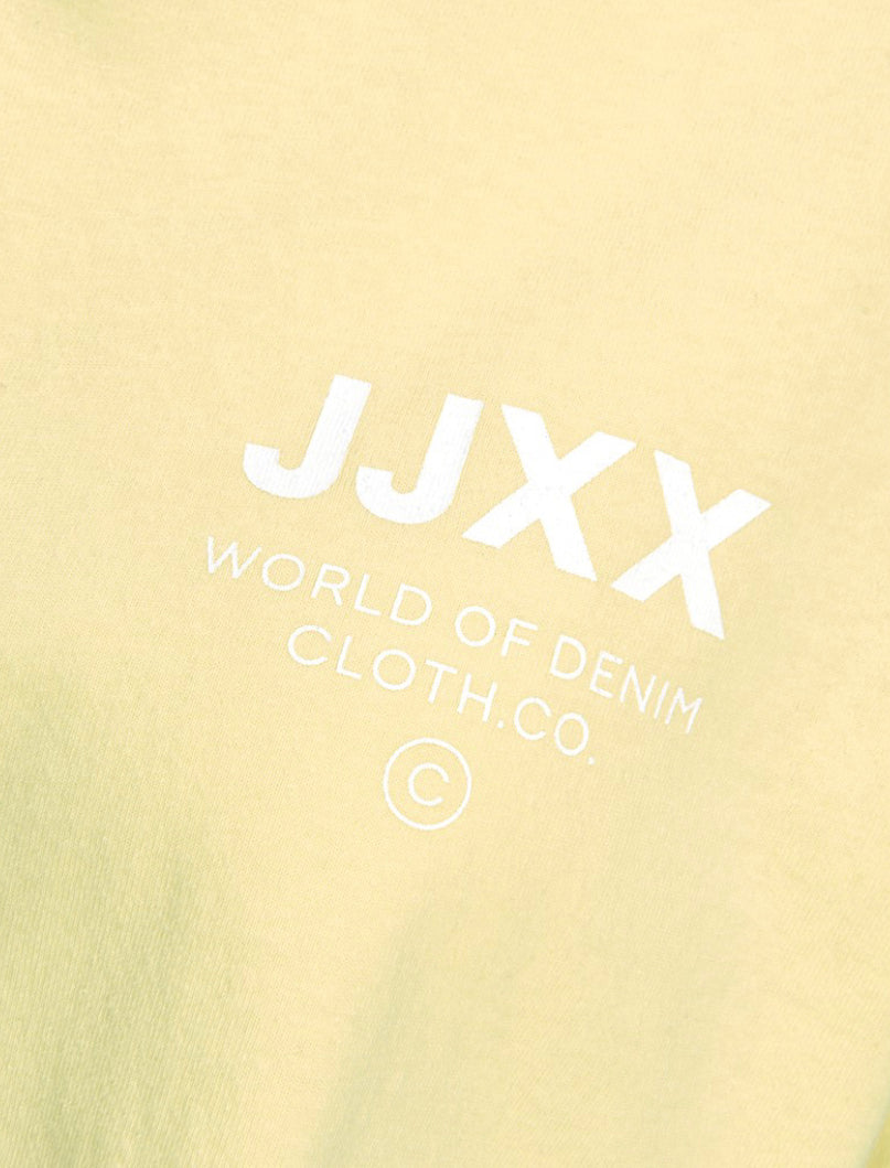 Camiseta cropped JJXX Amarilla