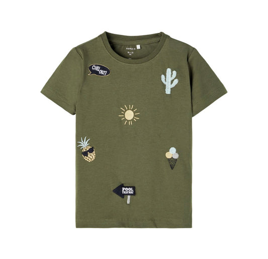 Camiseta Cactus Caqui Boy