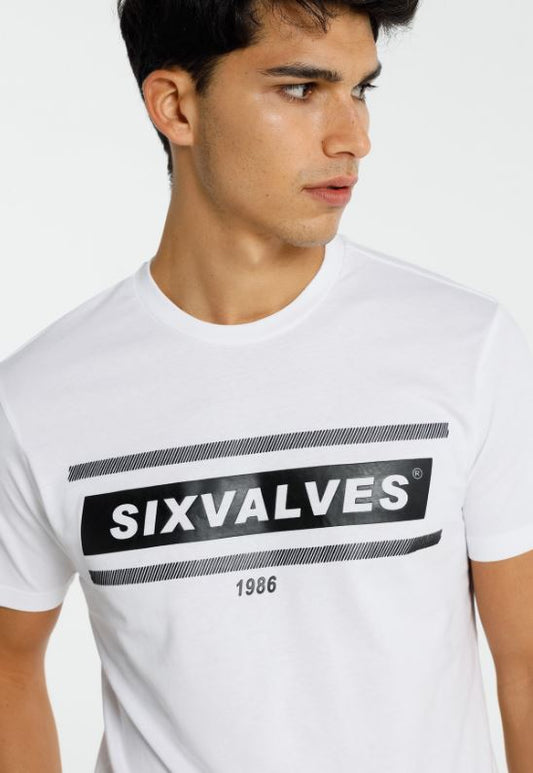 Camiseta SixV. Blanca