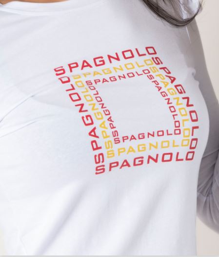 Camiseta volantes hombro Spagnolo.